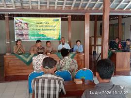 Sosialisasi BKK Desa Mandiri Budaya Lumbung Mataraman